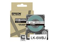 Epson LabelWorks LK-6WBJ - bandpatron - 1 kassett(er) - Rulle ( 2,4 cm x 8 m) C53S672064