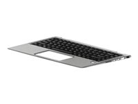 HP - ersättningstangentbord för bärbar dator - brittisk - med övre skydd Inmatningsenhet L66881-031