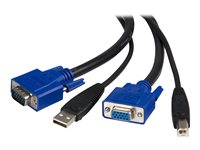 StarTech.com 3 m 2-i-1 universell USB KVM-kabel - video/USB-kabel - 3 m SVUSB2N1_10