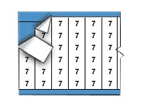 Brady Solid Numbers Wire Marker Card 7 - lednings/kabelmärkare (förtryckt) TWM-7