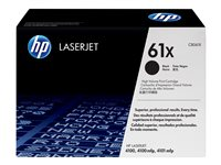HP 61X - Lång livslängd - svart - original - LaserJet - tonerkassett (C8061X) C8061X