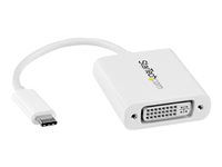 StarTech.com USB C to DVI Adapter - White - 1920x1200 - USB Type C Video Converter for Your DVI D Display / Monitor / Projector (CDP2DVIW) - extern videoadapter - vit CDP2DVIW
