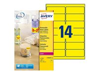 Avery High Visibility Labels - etiketter - 350 etikett (er) - 99.1 x 38.1 mm L7263Y-25
