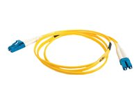 C2G LC-LC 9/125 OS1 Duplex Singlemode PVC Fiber Optic Cable (LSZH) - patch-kabel - 3 m - gul 85606
