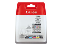 Canon CLI-581 BK/C/M/Y Multi Pack - 4-pack - svart, gul, cyan, magenta - original - bläcktank 2103C004