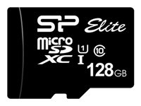 SILICON POWER Elite - flash-minneskort - 128 GB - mikroSDXC UHS-I SP128GBSTXBU1V10SP