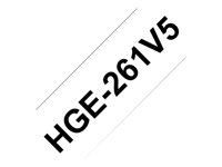 Brother HGE-261V5 - bandlaminat - 5 kassett(er) - Rulle 3,6 cm x 8 m) HGE261V5