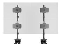 Multibrackets M - monteringssats - för 4 LCD-bildskärmar - svart 7350105212734