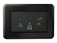 StarTech.com Anslutningsbox för konferensbord med dockning för bärbar dator - dockningsstation - USB-C / USB 3.0 - HDMI - 1GbE - TAA-kompatibel KITBZDOCK
