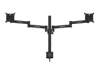 Multibrackets M VESA Deskmount Officeline Dual ställ - justerbar arm - för 2 LCD-bildskärmar - svart 7350073735853