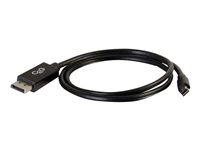 C2G 3m Mini DisplayPort to DisplayPort Adapter Cable 4K UHD - Black - DisplayPort-kabel - 3 m 84302