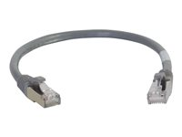 C2G Cat6a Booted Shielded (STP) Network Patch Cable - patch-kabel - 30 m - grå 89925