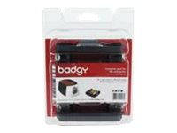Badgy Full kit - YMCKO - färgbandskassett/PVC-kortsats CBGP0001C