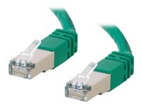 C2G Cat5e Booted Shielded (STP) Network Patch Cable - patch-kabel - 15 m - grön 83836