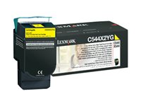 Lexmark - Extra lång livslängd - gul - original - tonerkassett - LCCP C544X2YG