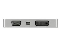 StarTech.com USB C Multiport Video Adapter with HDMI, VGA, Mini DisplayPort or DVI, USB Type C Monitor Adapter to HDMI 1.4 or mDP 1.2 (4K), VGA or DVI (1080p), Space Gray Aluminum Adapter - 4-in-1 USB-C Converter (CDPVDHDMDPSG) - extern videoadapter - rymdgrå CDPVDHDMDPSG