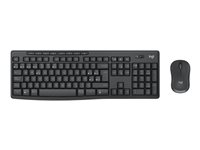 Logitech MK370 Combo for Business - sats med tangentbord och mus - QWERTZ - tysk - grafit Inmatningsenhet 920-012065