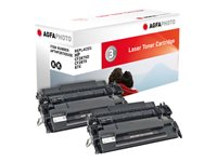 AgfaPhoto - 2-pack - svart - kompatibel - tonerkassett (alternativ för: HP CF287X) APTHP287XDUOE