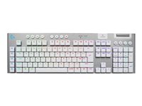 Logitech G G915 X - tangentbord - LIGHTSPEED - QWERTY - engelska - vit Inmatningsenhet 920-012689