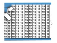 Brady Solid Numbers Miniature Wire Marker Card Legend 19 - lednings/kabelmärkare (förtryckt) TMM-19-PK