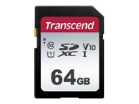 Transcend 300S - flash-minneskort - 64 GB - SDXC UHS-I TS64GSDC300S