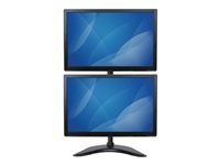 StarTech.com Stativ för dubbla skärmar - vertikal ställ - för 2 monitorer - svart ARMBARDUOV