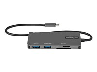 StarTech.com USB C-multiportadapter - USB-C till 4K HDMI, 100 W Power Delivery Pass-through, SD/MicroSD-kortplats, 3-portars USB 3.0-hubb - USB Type-C mini dockningsstation - 30 cm lång ansluten kabel - dockningsstation - USB-C / Thunderbolt 3 - HDMI DKT30CHSDPD
