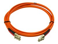 StarTech.com 2m Fiber Optic Cable - Multimode Duplex 50/125 - LSZH - LC/LC - OM2 - LC to LC Fiber Patch Cable (50FIBLCLC2) - nätverkskabel - 2 m 50FIBLCLC2