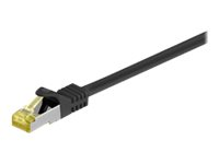 MicroConnect nätverkskabel - 1 m - svart SFTP701S