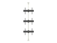 Multibrackets M Floor to Ceiling Mount Pro MBFC3U monteringssats - för 3 LCD-bildskärmar - vit 7350073735747