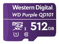 WD Purple SC QD101 WDD512G1P0C - flash-minneskort - 512 GB - mikroSDXC UHS-I WDD512G1P0C
