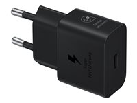 Samsung EP-T2510X strömadapter - med datakabel - 24 pin USB-C - 25 Watt EP-T2510XBEGEU