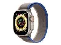 Apple Watch Ultra - titan - smart klocka med Trail Loop - blå/grå - 32 GB MQFV3DH/A