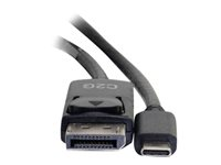 C2G 2.7m (9ft) USB C to DisplayPort Adapter Cable Black - 4K Audio / Video Adapter - extern videoadapter - svart 80543