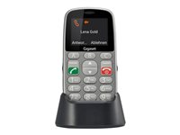 Gigaset GL390 - titansilver - funktionstelefon - 32 MB - GSM S30853-H1177-R101