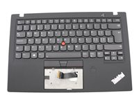 Chicony - ersättningstangentbord för bärbar dator - med Trackpoint, UltraNav - QWERTZ - schweizisk - svart - med övre skydd Inmatningsenhet 01LX534