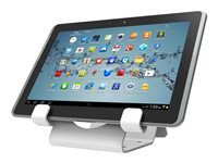 Compulocks Universal Tablet Holder with Coiled Cable Lock ställ - för surfplatta - vit CL12CUTHWB