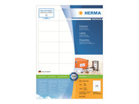 HERMA Premium - laminerade etiketter - matt - 2400 etikett (er) - 66 x 33.8 mm 4670