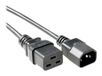 MicroConnect - förlängningskabel för ström - IEC 60320 C19 till IEC 60320 C14 - 5 m PE0191450