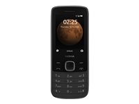 Nokia 225 4G - svart - 4G funktionstelefon - 128 MB - GSM 16QENB01A08