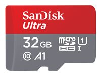 SanDisk Ultra - flash-minneskort - 32 GB - microSDHC UHS-I SDSQUA4-032G-GN6MT
