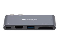 Canyon CNS-TDS05DG - dockningsstation - USB-C - 5 platser - HDMI CNS-TDS05DG