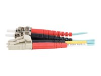C2G LC-ST 10Gb 50/125 OM3 Duplex Multimode PVC Fiber Optic Cable (LSZH) - nätverkskabel - 30 m - havsblå 85548