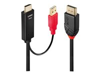 Lindy kabel för video / ljud - DisplayPort / HDMI - 1 m 41425