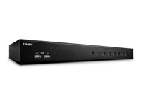 Lindy KVM Switch Pro USB 2.0 Audio DVI-I - omkopplare för tangentbord/video/mus/ljud/USB - 8 portar 39317