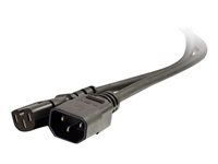 C2G 250 Volt Hot Condition Power Cord Extension - förlängningskabel för ström - IEC 60320 C15 till IEC 60320 C14 - 2 m 80634