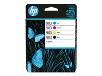 HP 903 - 4-pack - svart, gul, cyan, magenta - original - bläckpatron 6ZC73AE