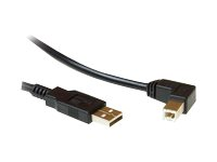 MicroConnect - USB-kabel - USB typ B till USB - 2 m USBAB2ANGLED2