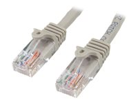 StarTech.com 15m Gray Cat5e / Cat 5 Snagless Patch Cable - patch-kabel - 15 m - grå 45PAT15MGR