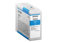 Epson T850200 - hög kapacitet - cyan - original - bläckpatron C13T850200